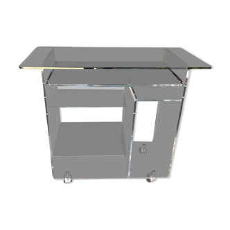 David Lange vintage plexiglass table