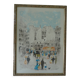 Numbered Paris Latin Quarter lithograph poster signed Urbain Huchet
