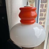 Vintage opaline pendant light