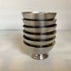 Six silver metal coupe bowls Denmark