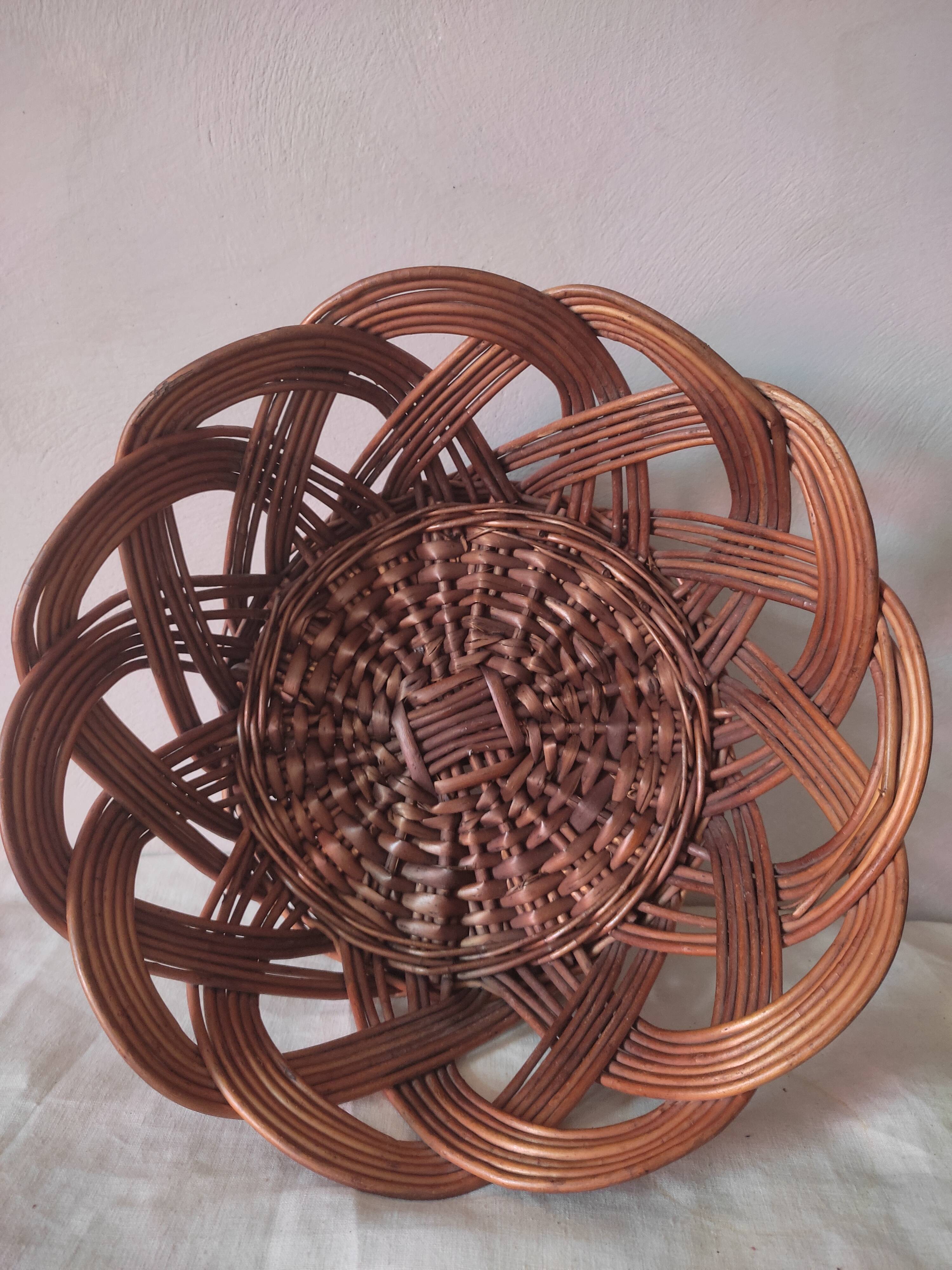 Vintage wicker basket