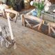 Large table, baluster base — 6 to 8 covers