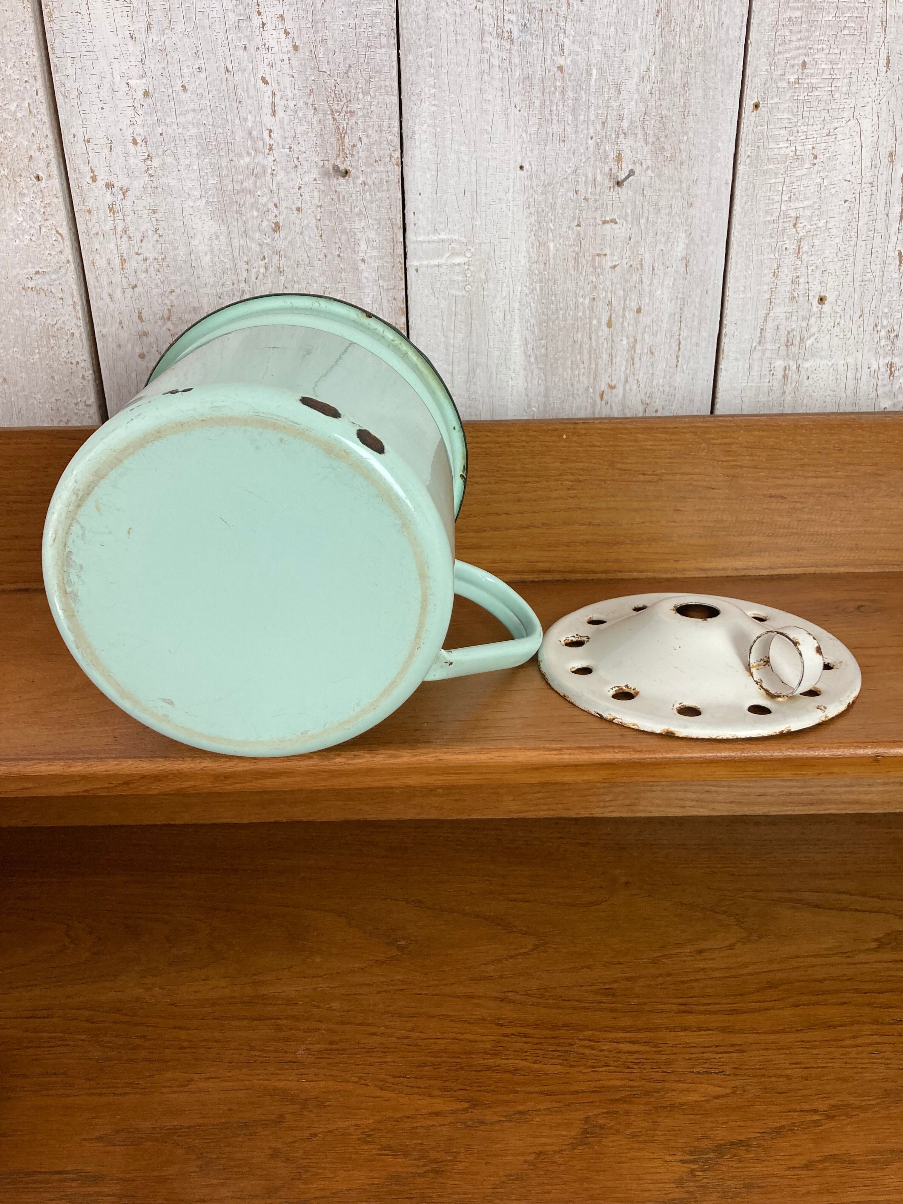 Vintage enamelled pitcher