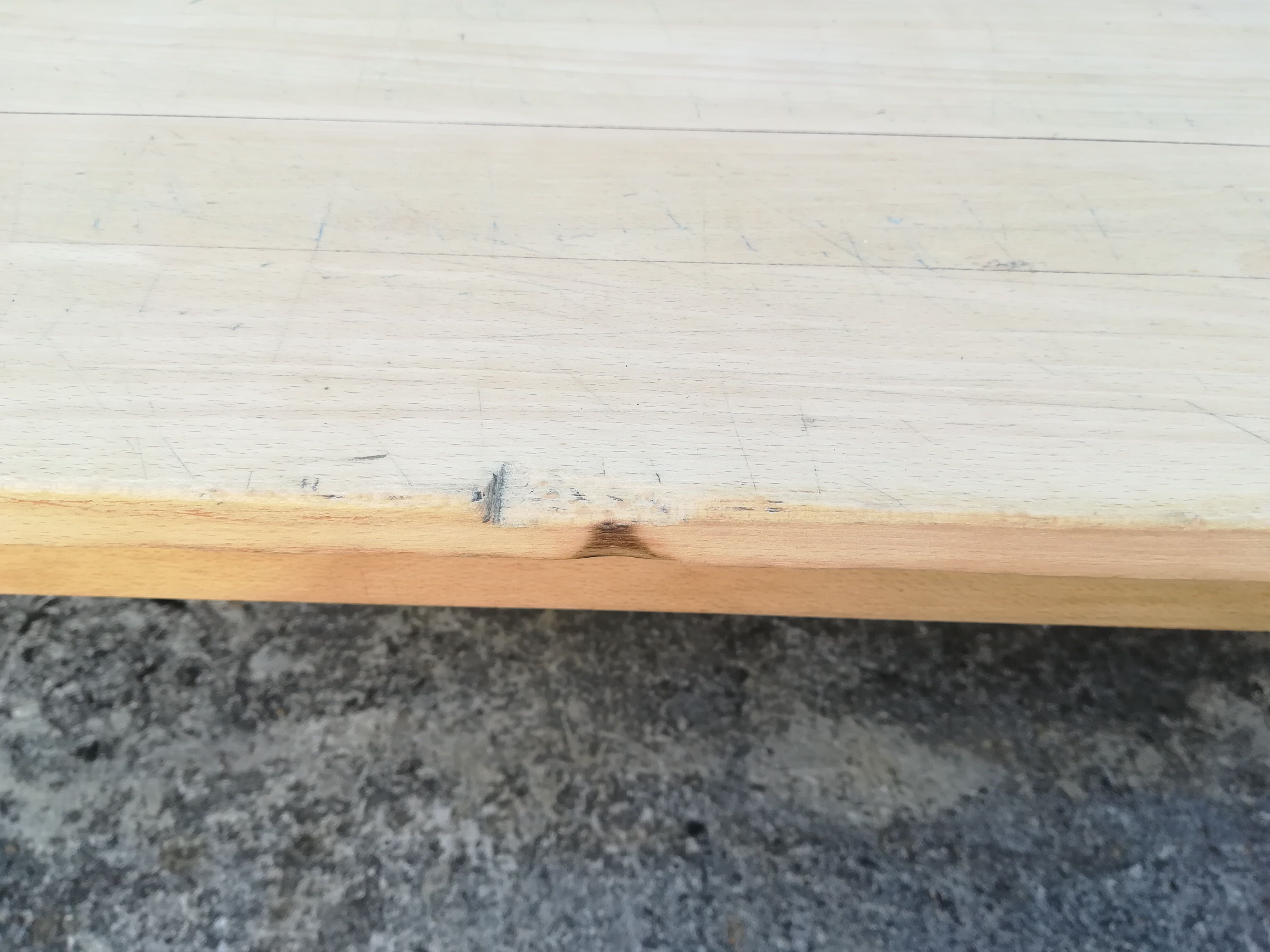 Beech farmhouse table