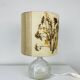 Ceramic ball lamp and dried flower lampshade
