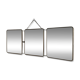 Vintage mirror 1930 triptych barber hairdresser - 30 x 78 cm