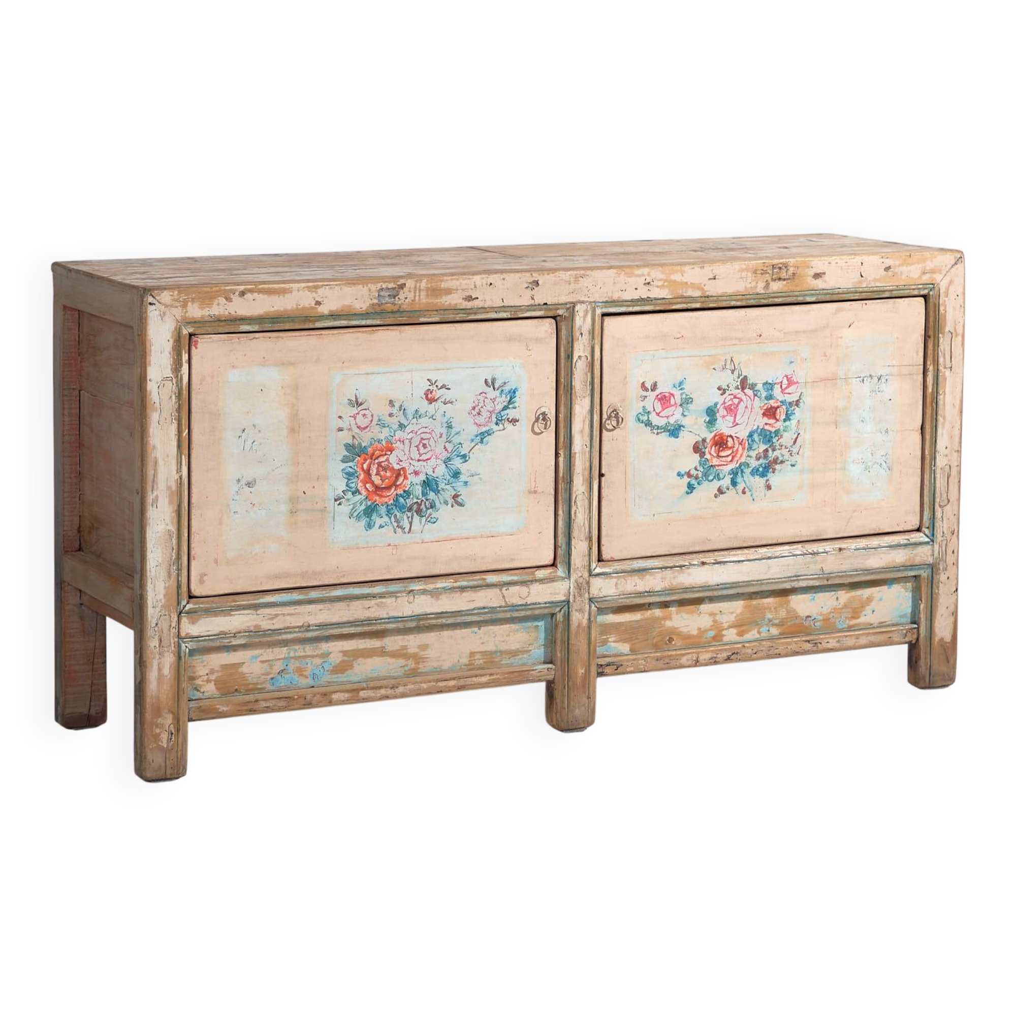 Antique white sideboard with original illustrations (c.1900) #7