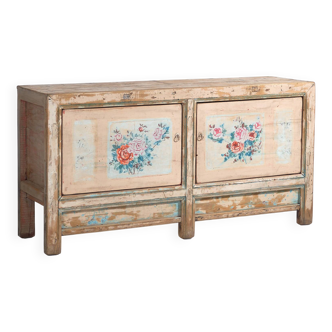 Antique white sideboard with original illustrations (c.1900) #7