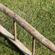 Wooden farm ladder