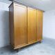 French wardrobe with tapered legs, 3 doors, 120cm hanging rail, new.