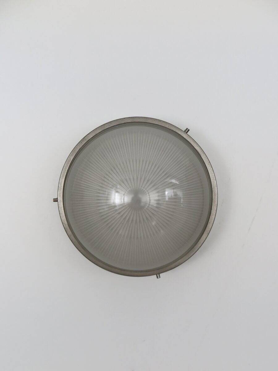 Mid-Century Italian Sigma Lamp in Glass and Metal by Sergio Mazza for Artemide, 1960s