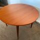 Scandinavian extendable round table in teak dia 110cm an60