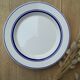 Assiettes plates liserés bleus Quadrifoglio