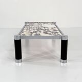 Postmodern coffee table in Calacatta Violetta marble, 1980