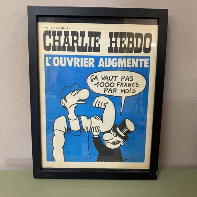 Frame Charlie Hebdo "The Worker Increases" from 5 June 1972