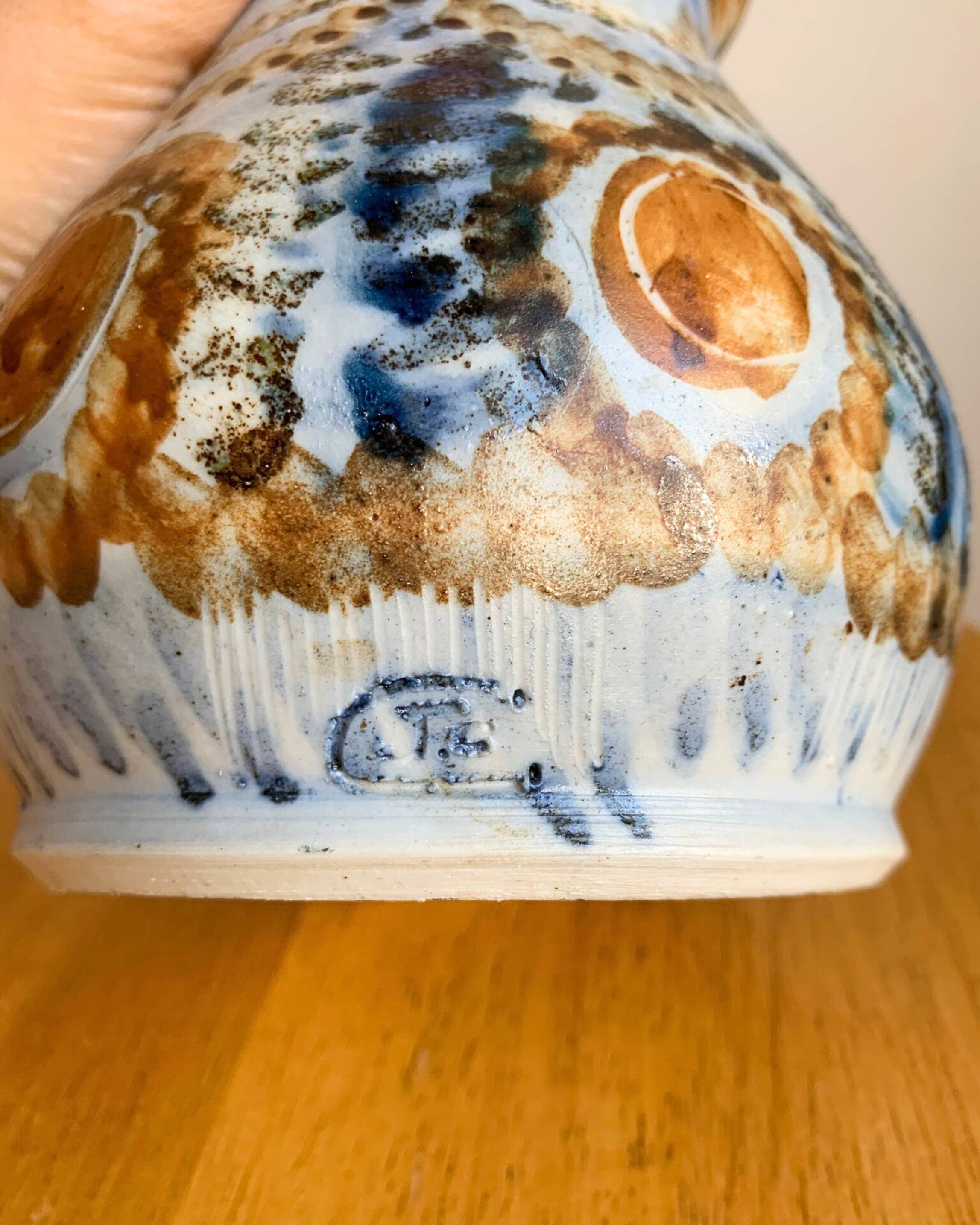 Vase en grès émaillé – Jean-Claude Courjault – France, 1980s