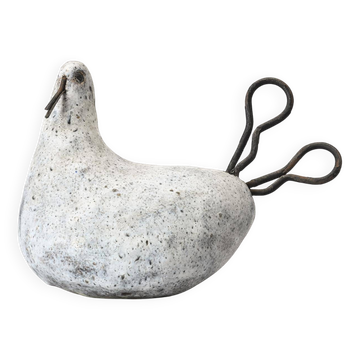 Oiseau blanc par Gérald Olivier, Suisse vers 1970