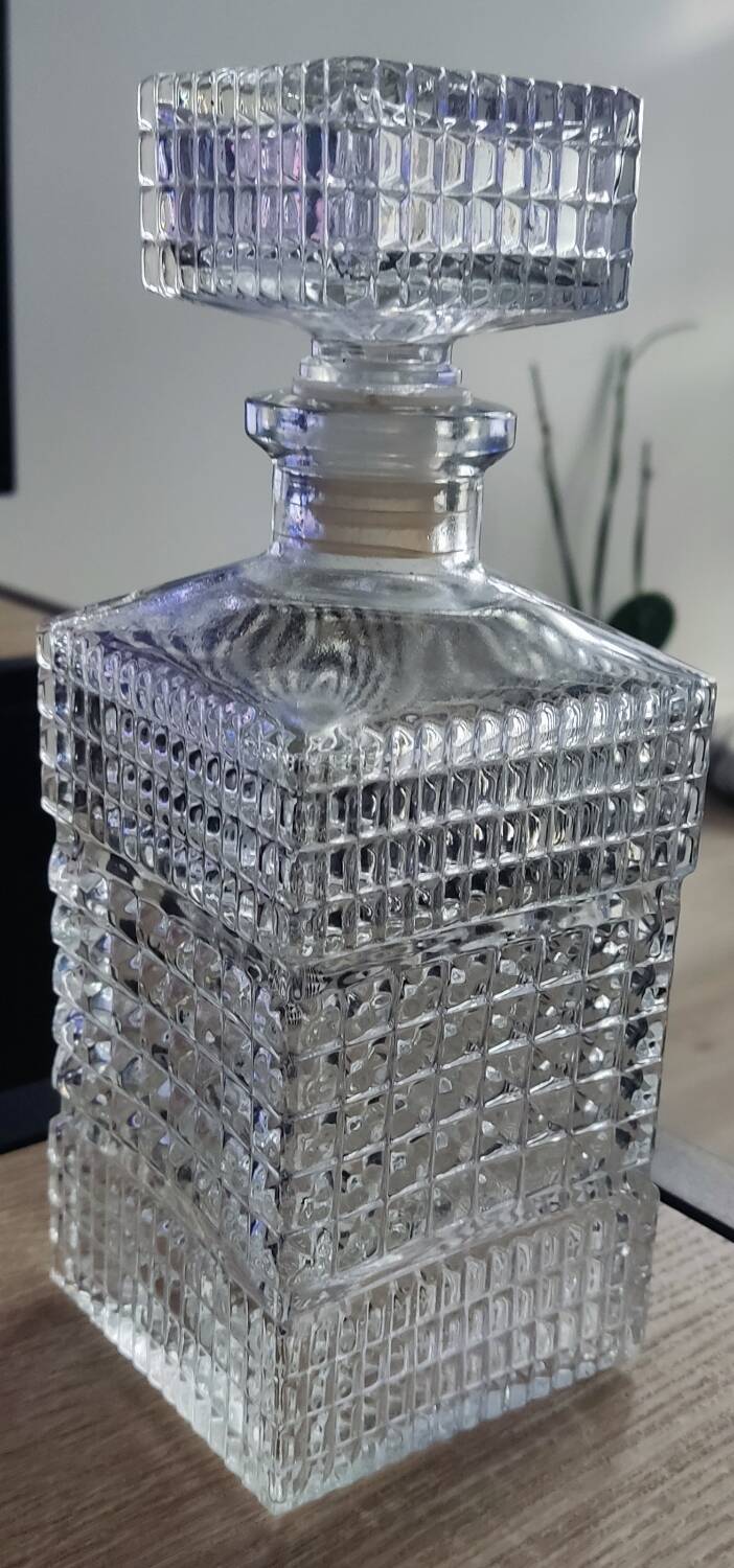 Large whisky decanter from France