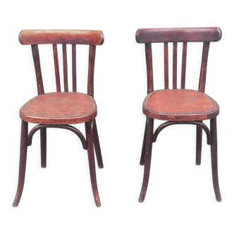 Pair of Baumann bistro chairs from the early twentieth century