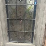 Art Deco stained glass transom window, circa 1900, 20th century