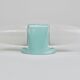 Wilhelm Wagenfeld Bauhaus Turquoise Double Sconce Wall Light, Germany, 1950