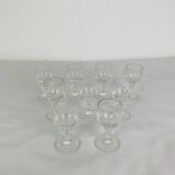9 Baccarat liqueur glasses, Renaissance model