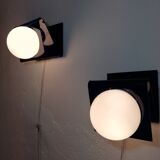 Pair of methacrylate wall lights