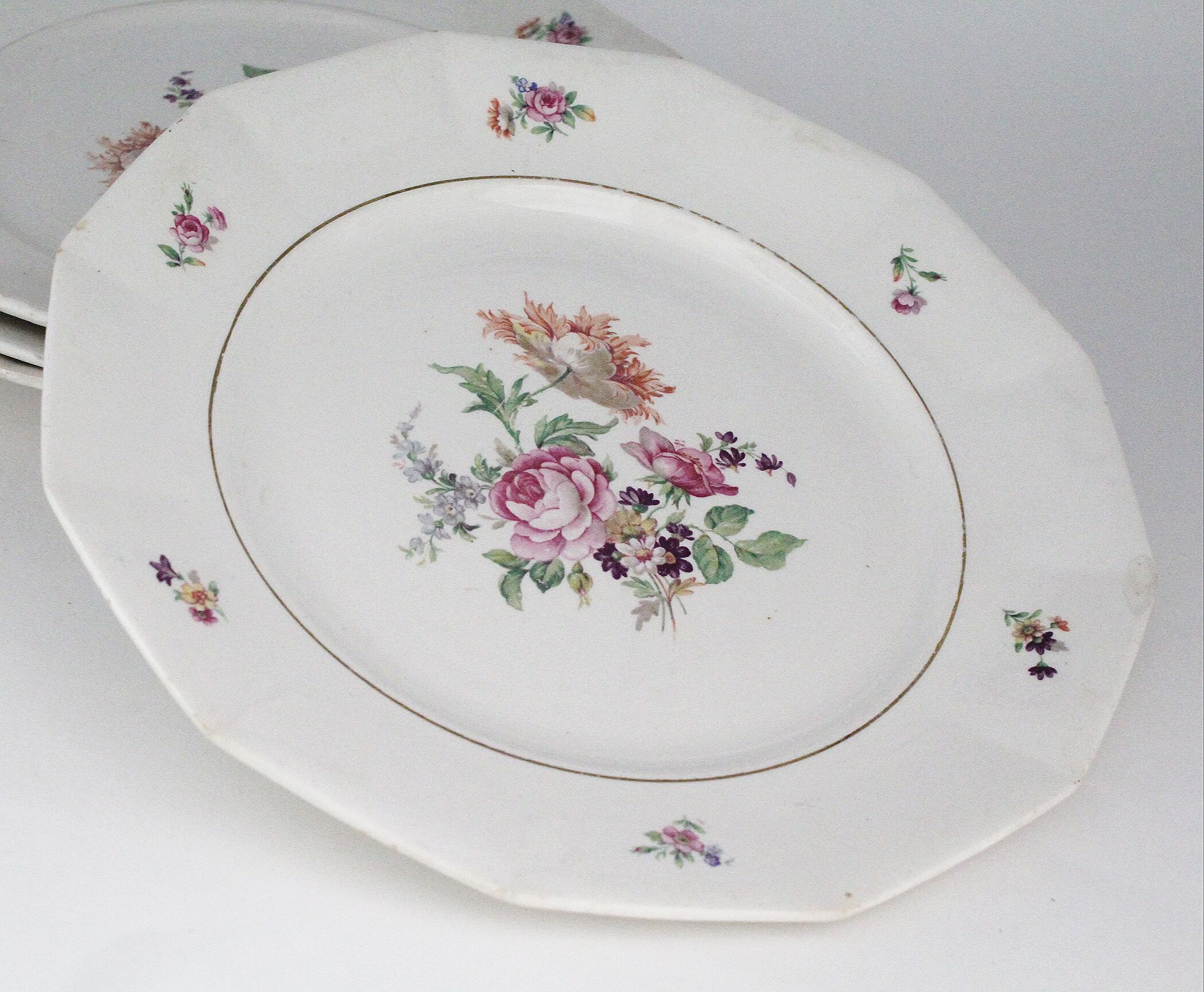 Lot de 5 assiettes Saint Amand ceranord