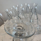 Set of 11 vintage stemmed glasses