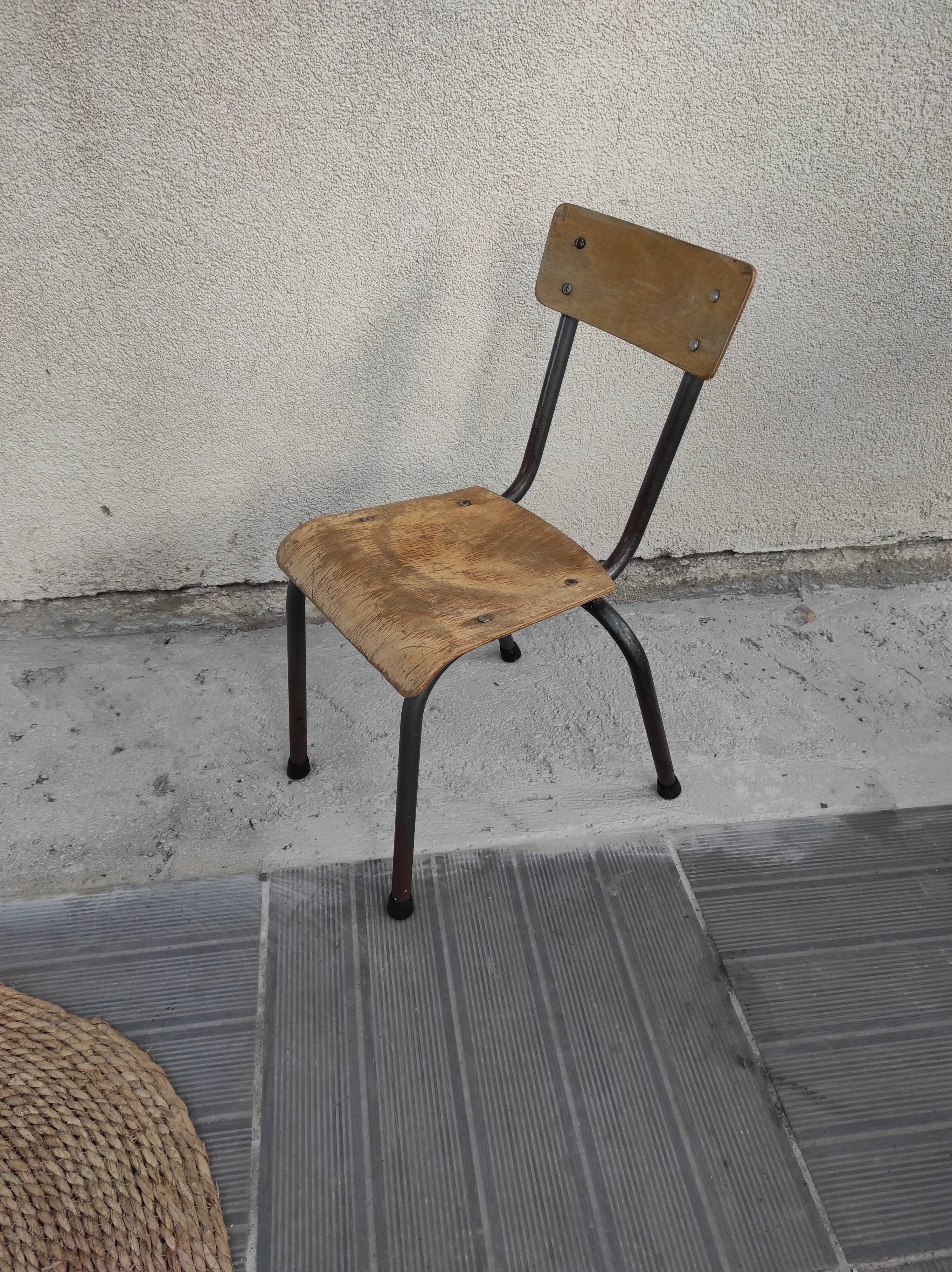 School chair child kindergarten chair 1960