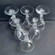 6 verres à eau en cristal léger soufflé, taillé et guilloché