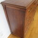 Oak chest of drawers and brass handles