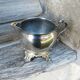Old silver-plated metal milk or cream jug