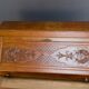 Louis XV style carved oak secretary 1930s