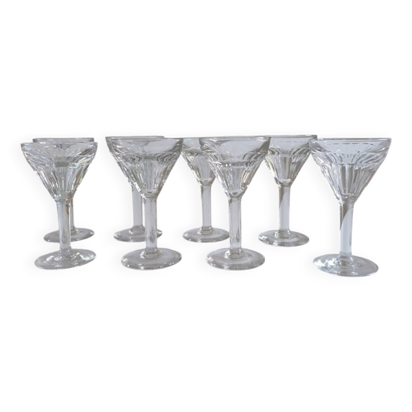 Service de 8 verres à pied 1960