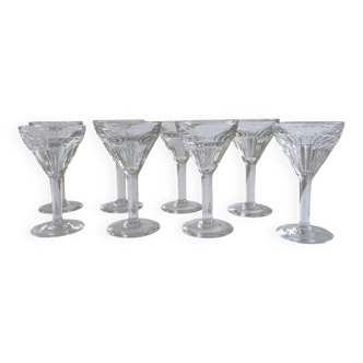 Set of 8 stemmed glasses 1960