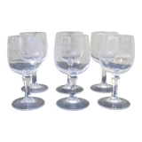 Série de six verres anciens
