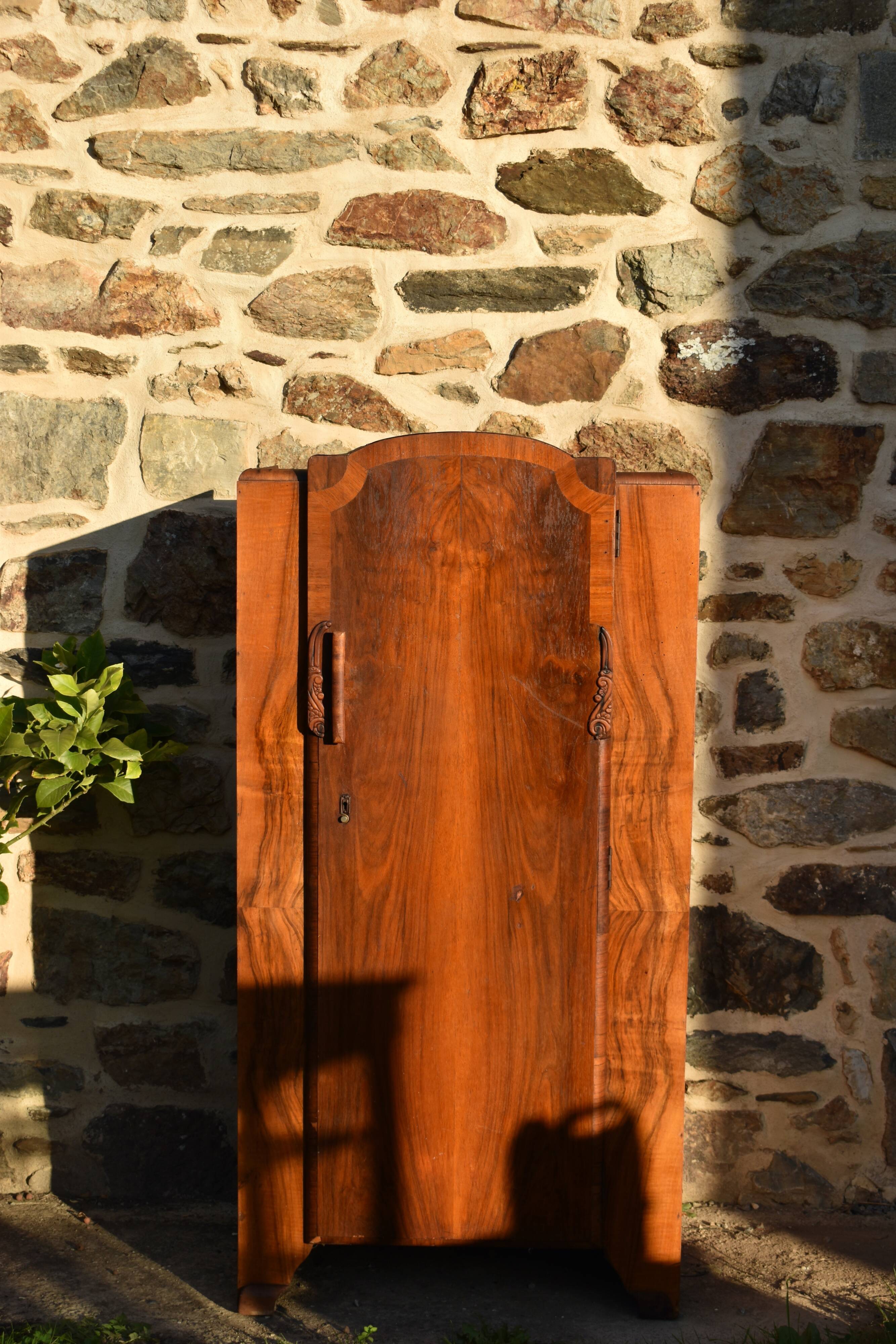 Small Art Deco compartmentalized cabinet