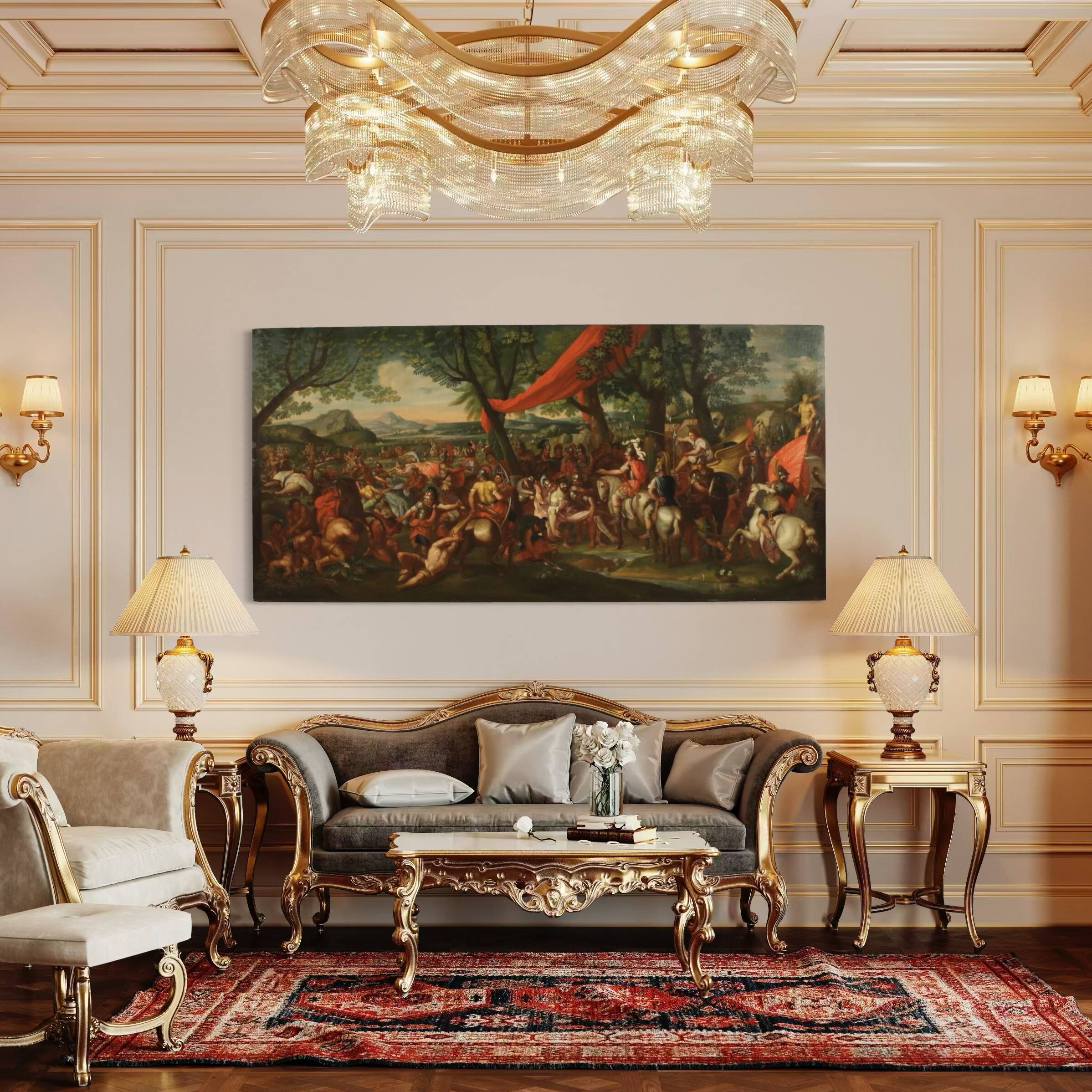 Great battle painting of the 18th century, Alexander the Great and Porus