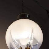Murano glass globe pendant light Maazzega edition Italian design 70