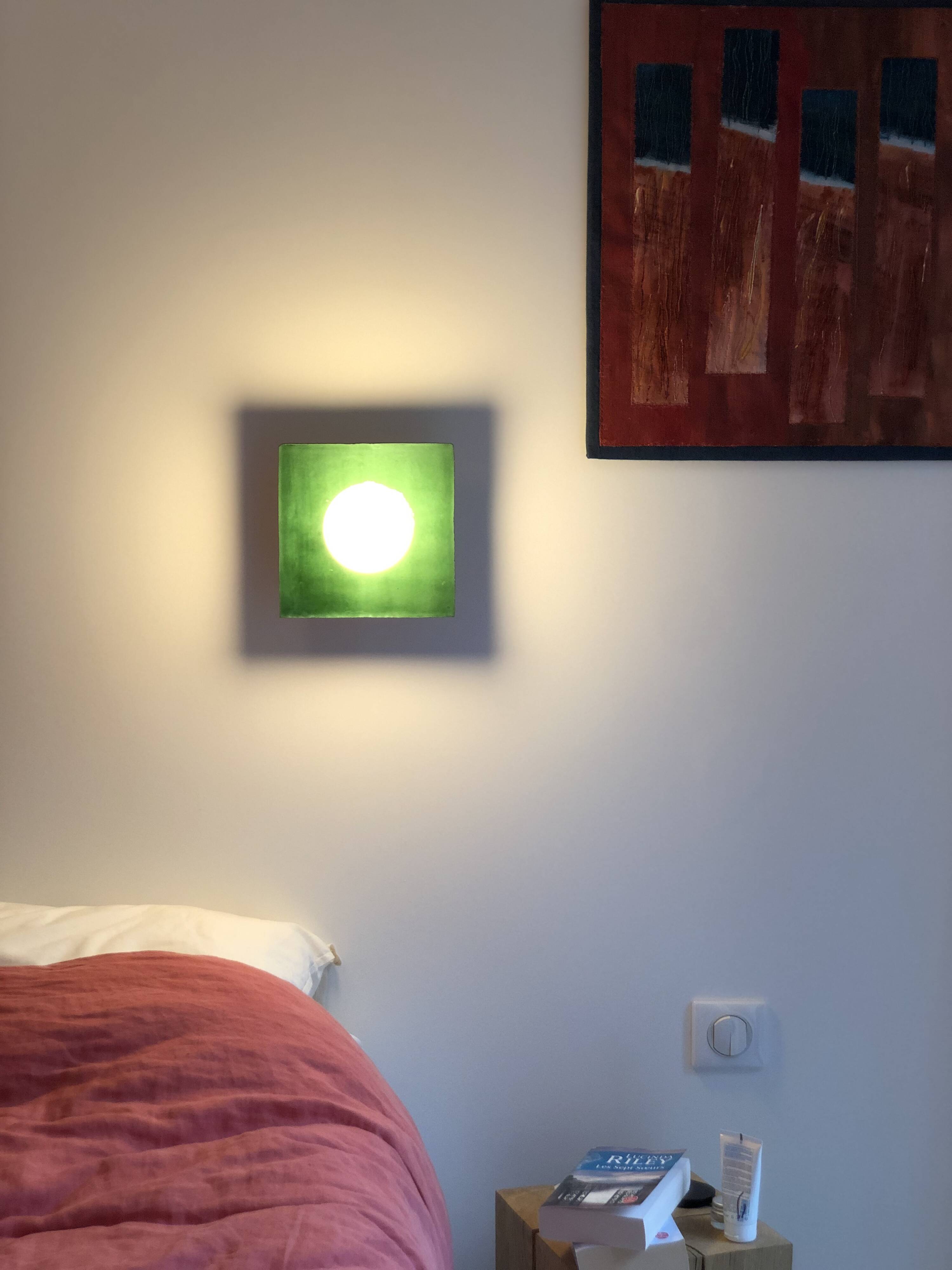 Globe Tile Wall Light (Green) - Coco Square