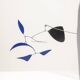 Olivier Vonet Sculpture in black, blue, and red lacquered metal. Contemporary.