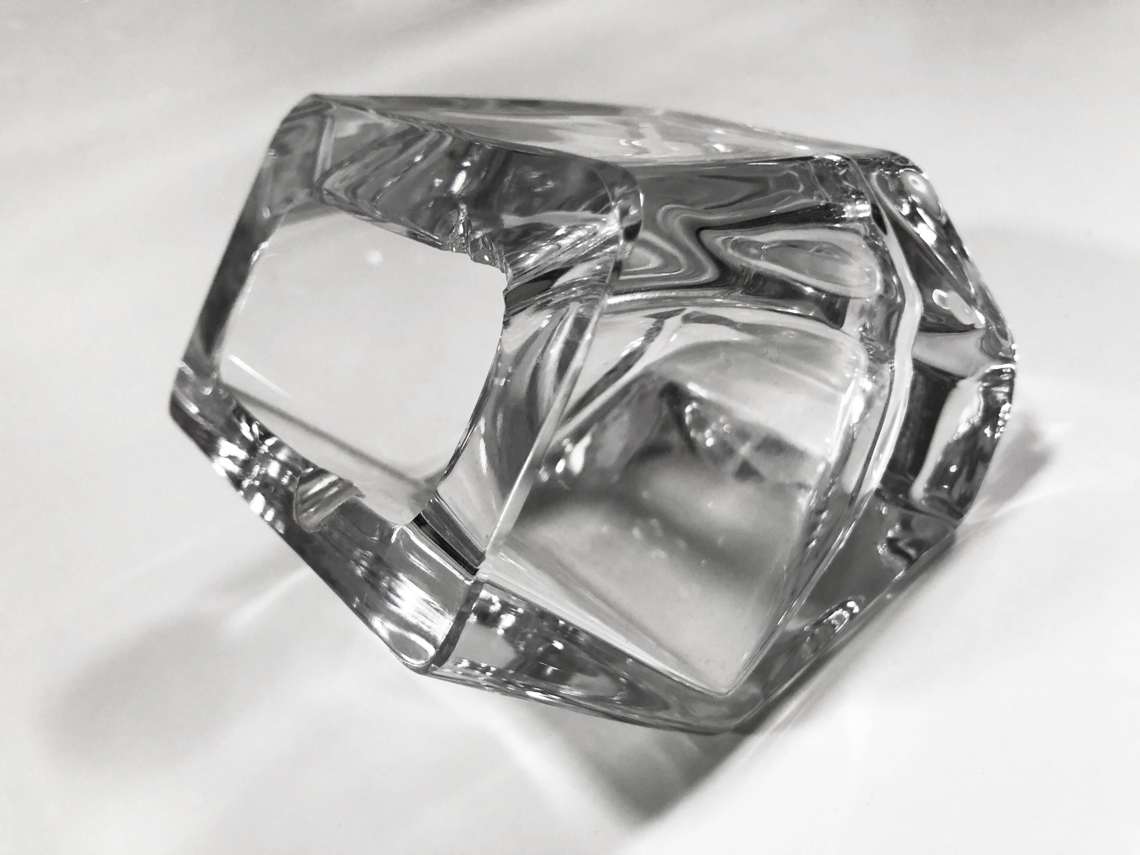 Vintage Ashtray • Pen Holder • Crystal • Daum France • 1970