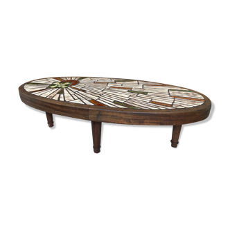 Table basse ovale céramique