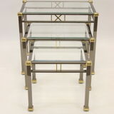 nest side tables Tables Miniset Gold and silver Eicholtz Lindon