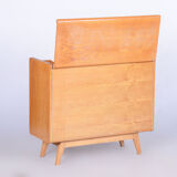 Restored Midcentury Hinged Storage Cabinet, Ash, Jitona Sobeslav, Czechia, 1950s