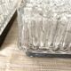 Plafonniers carrés en verre holophane, années 1960-1970