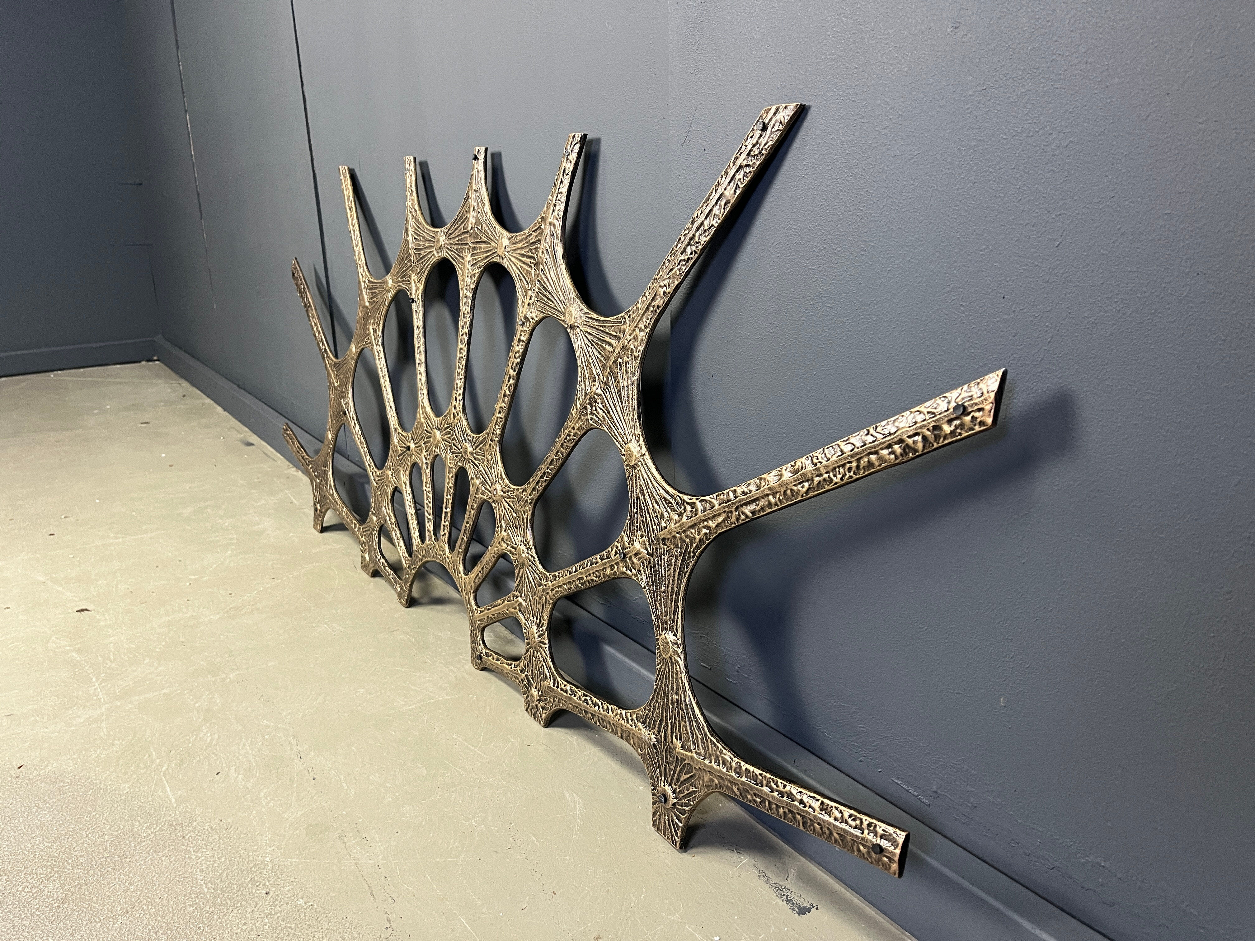 Vintage brutalist wall sculpture, 1970s