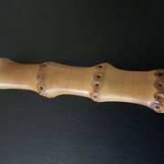 Bamboo handle cheese serving cutlery
