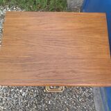 Vintage chest of drawers with oak compass legs, 1950s